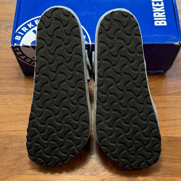 Birkenstock London Shearling in Suede, Whale Gray, US Women's 9-9.5, EU 40 - Picture 7 of 9